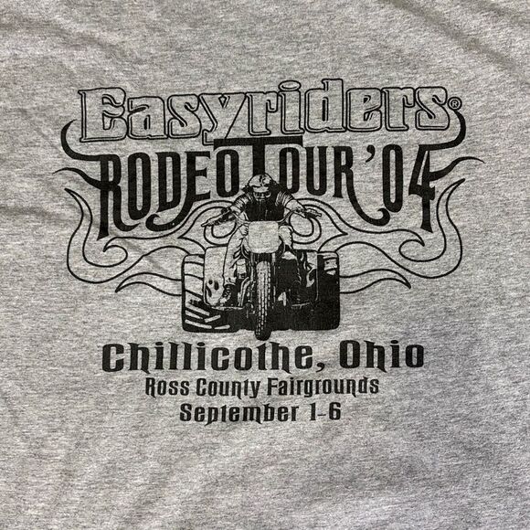 Easyrider Magazine Motorcycle t shirt Sz L 2 sided rodeo 2004 - Picture 4 of 5